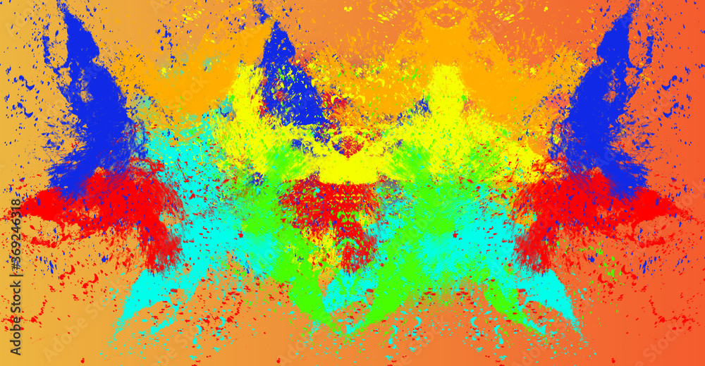 colorful splash background, artistic painting concept 