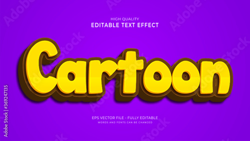 cartoon text effect, editable game text style effect