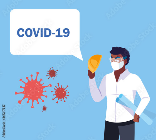 industrial operator fears being infected by covid