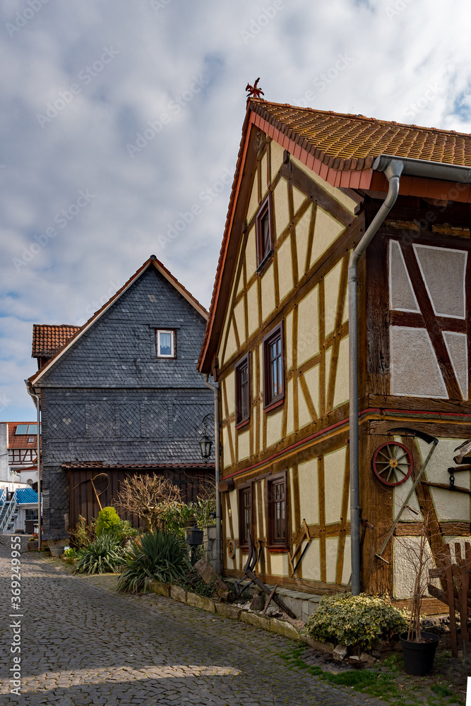 Altstadt von Lißberg, Stadt Ortenberg in der Wetterau, Hessen, Deutschland Altstadt von Lißberg, Stadt Ortenberg in der Wetterau, Hessen, Deutschland