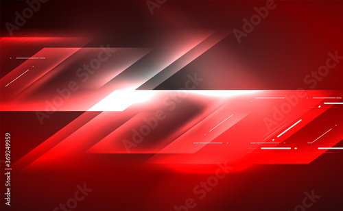Dynamic neon shiny abstract background. Trendy abstract layout template for business or technology presentation, internet poster or web brochure cover, wallpaper