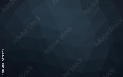 Dark BLUE vector low poly cover. Colorful abstract illustration with gradient. Polygonal design for your web site.