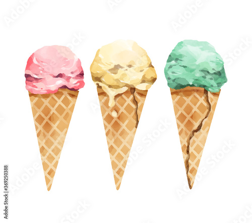 ice cream cones