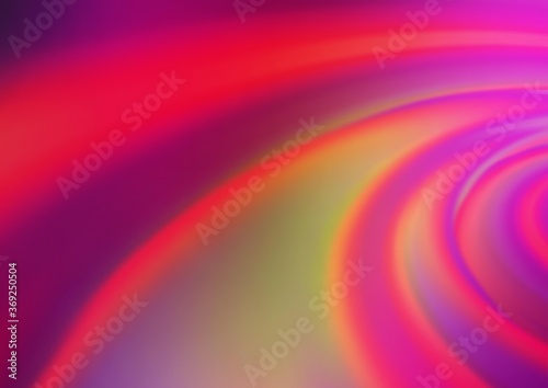 Dark Pink, Yellow vector glossy bokeh pattern. A vague abstract illustration with gradient. A completely new template for your design.