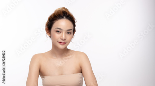 Beauty young woman healthy skin natural make up young beautiful model cosmetic and spa concept