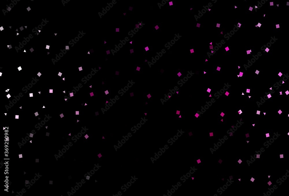 Dark Pink vector background with triangles, circles, cubes. Dark Pink vector background with triangles, circles, cubes.