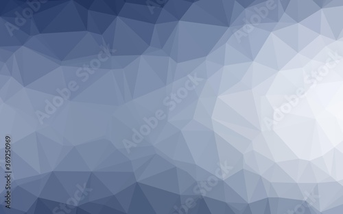 Light BLUE vector triangle mosaic texture. Shining illustration, which consist of triangles. Template for a cell phone background.