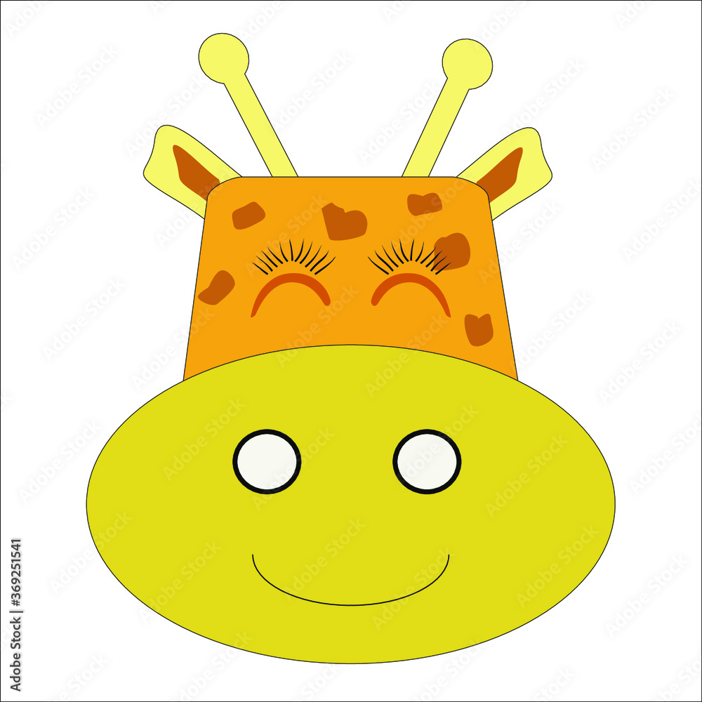 smile animals face drawing in cartoon vector smile animals face drawing in cartoon vector