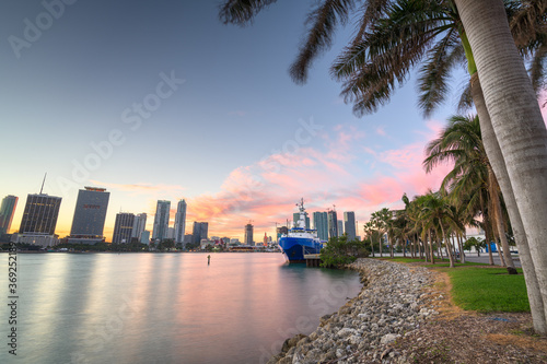 Miami, Florida, USA Skyline on Biscayne Bay © SeanPavonePhoto