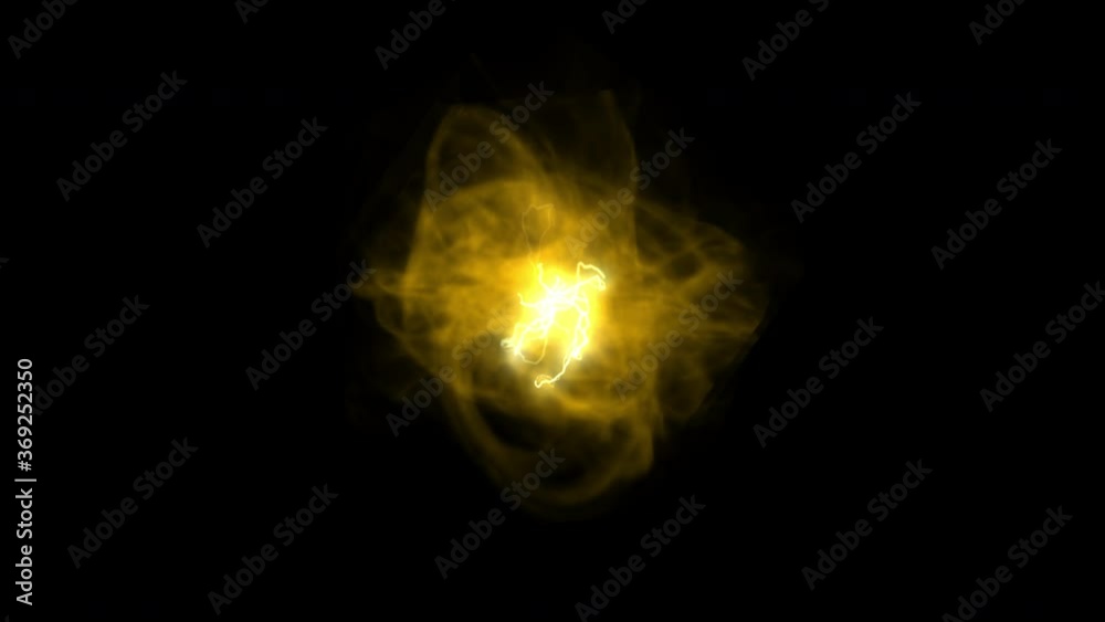 Abstract energy ball force field. 4K animation for film ads and movie.