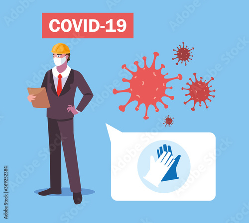 industrial operator fears being infected by covid