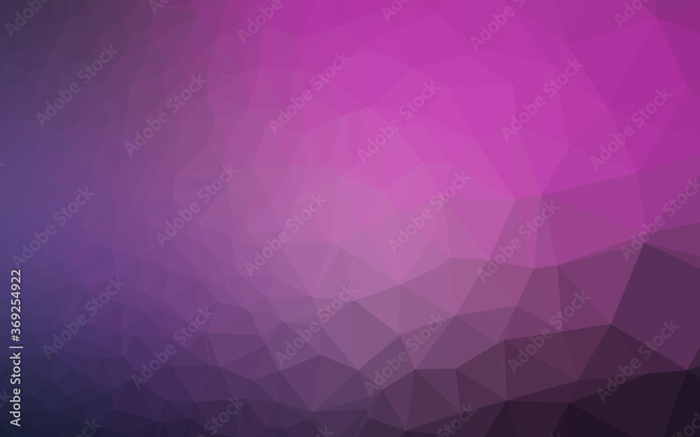 Dark Purple, Pink vector abstract polygonal cover. Geometric illustration in Origami style with gradient. Triangular pattern for your business design. Dark Purple, Pink vector abstract polygonal cover. Geometric illustration in Origami style with gradient. Triangular pattern for your business design.