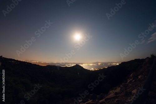 Wallpaper Mural Maddalena isle at night Italy Torontodigital.ca