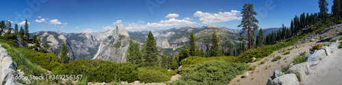 Blick auf den Half Dome, Yosemite National Park, Kalifornien, USA