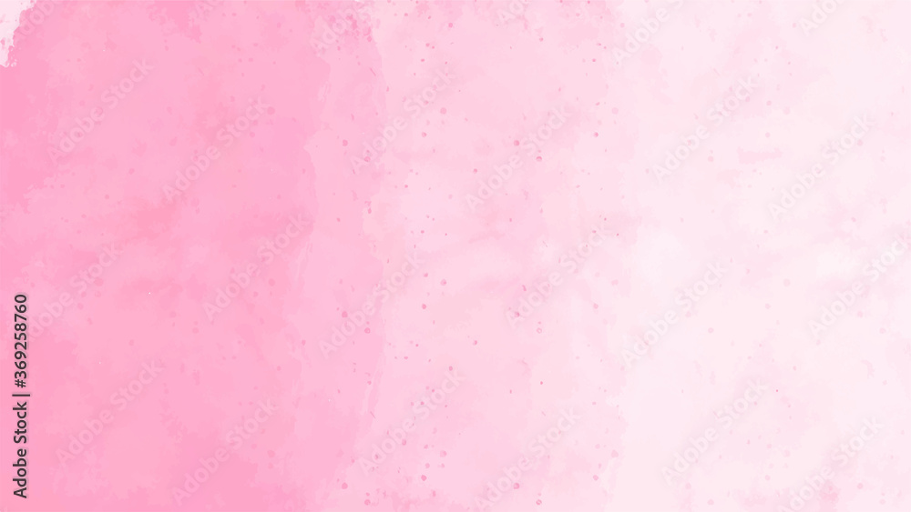 Abstract pink watercolor background texture on white background, vector.