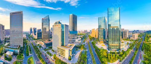 Photography Urban Environment of Qiandeng Lake Park, Foshan City, Guangdong Province, China