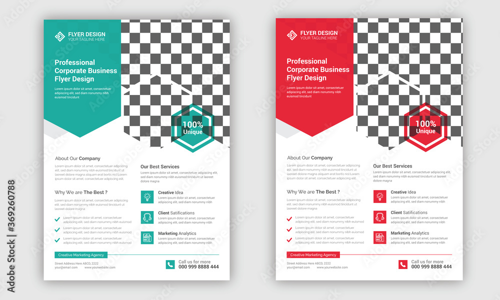 Professional creative corporate flyer template design Professional creative corporate flyer template design
