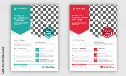 Professional creative corporate flyer template design