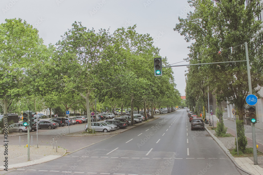 traffic on the street. car parking traffic on the street. car parking