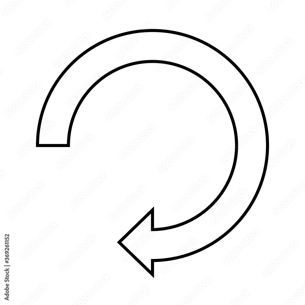 Refresh vector icon. Reload, repeat symbol vector. Rotate, recycle icon symbol. Refresh vector icon. Reload, repeat symbol vector. Rotate, recycle icon symbol.