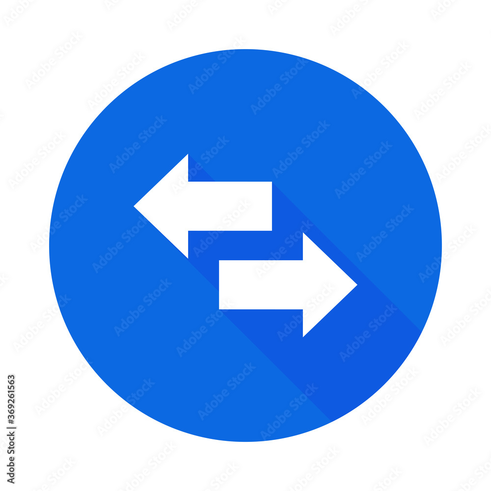 Left and right arrows vector icon. Exchange icon. Switch arrows. Transfer symbol Left and right arrows vector icon. Exchange icon. Switch arrows. Transfer symbol