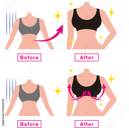 補正下着の女性 Before After