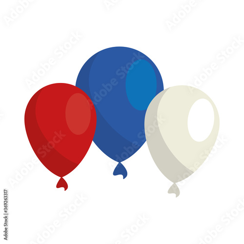 balloons helium floating isolated icon