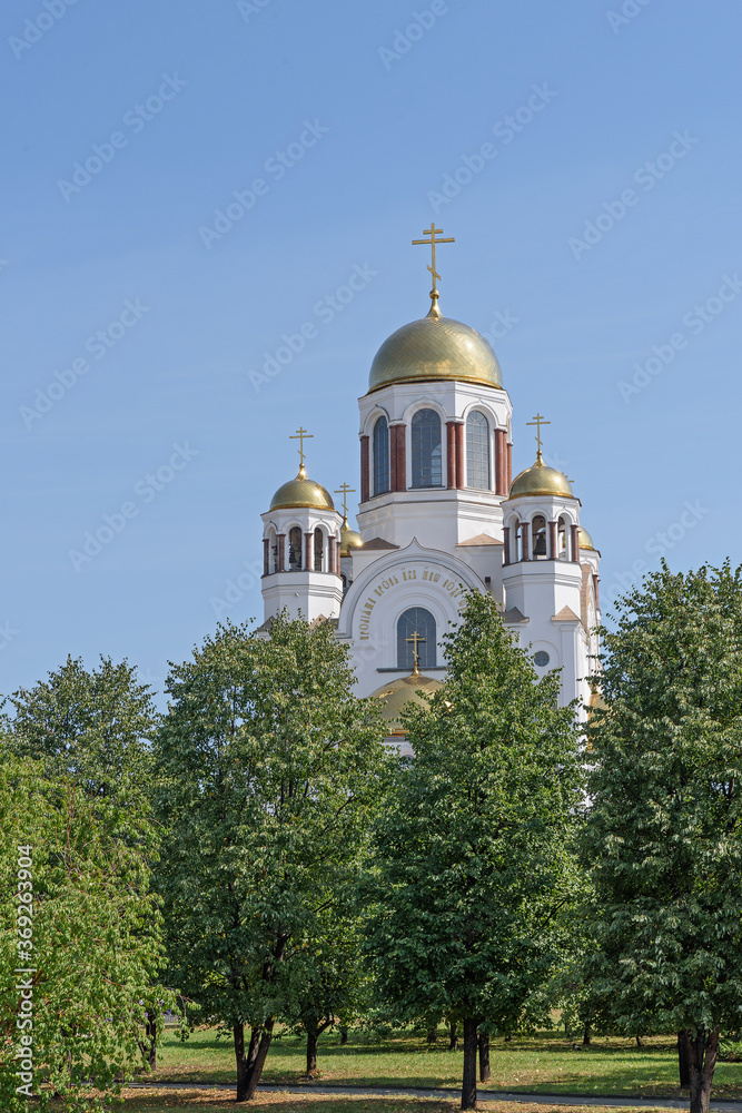 Orthodox Church in the center of Yekaterinburg Orthodox Church in the center of Yekaterinburg