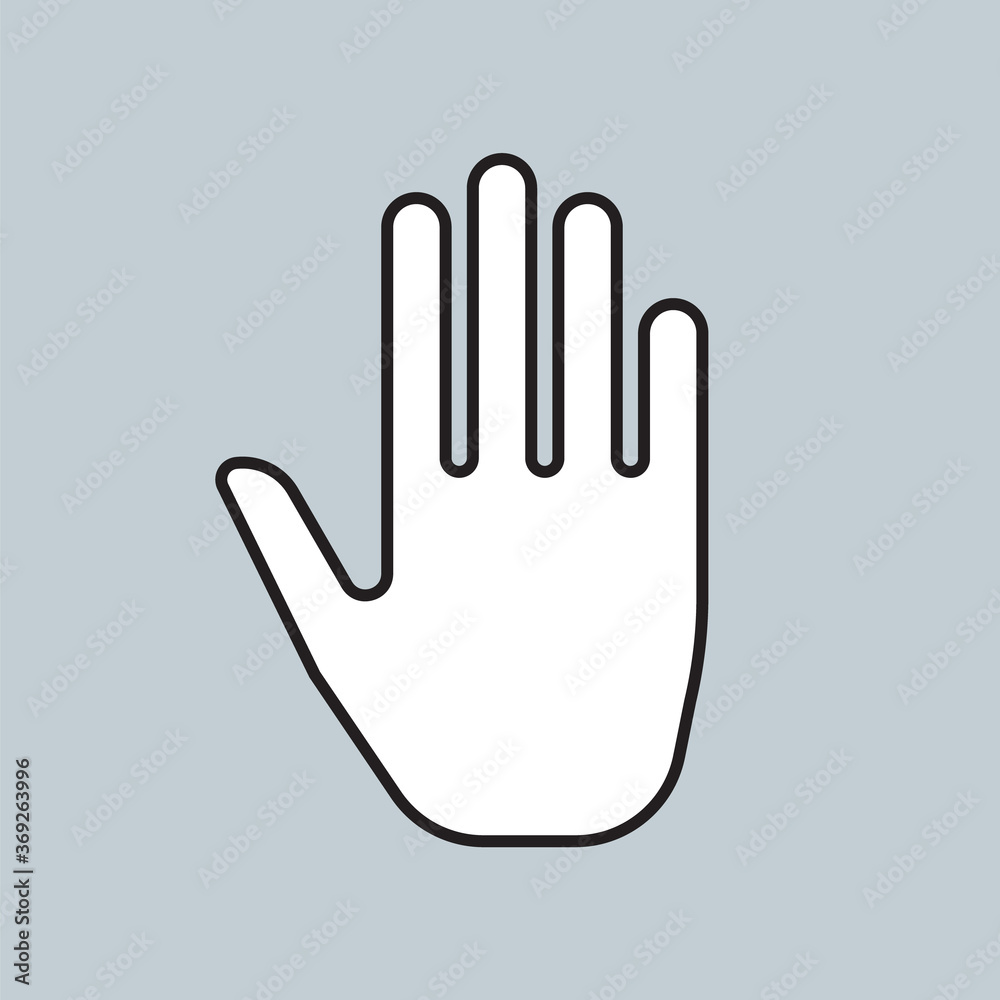 Male hand icon for web and mobile design. Vector illustration. Male hand icon for web and mobile design. Vector illustration.
