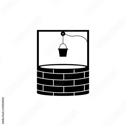 water well vector logo icon design template illustration