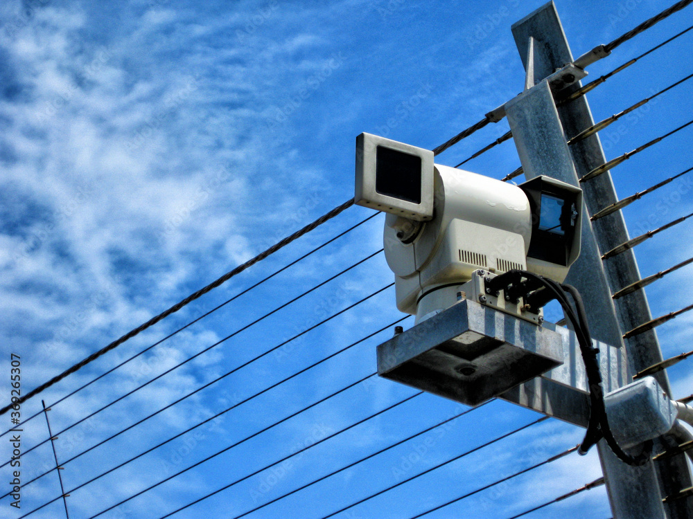 OTA-KU, TOKYO / Japan - 3 Jun, 2019 : Security camera of Haneda Airport.