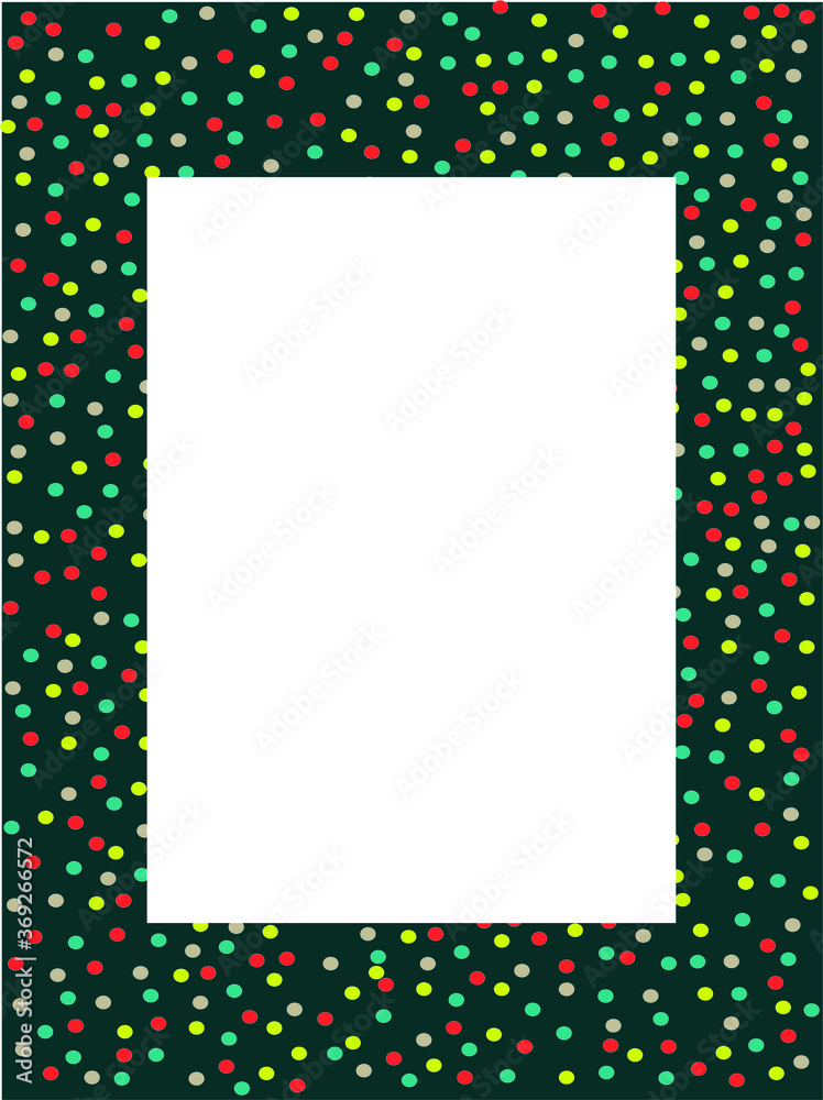 Obraz premium frame with colorful dots