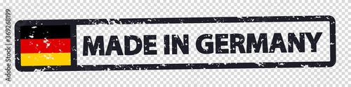 Made In Germany Rubber Stamp - Vector Illustration Isolated On Transparent Background