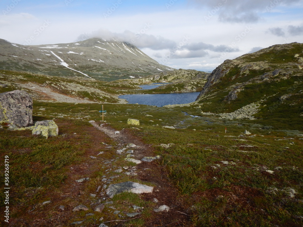 Hiking in the Norwegian Mountains