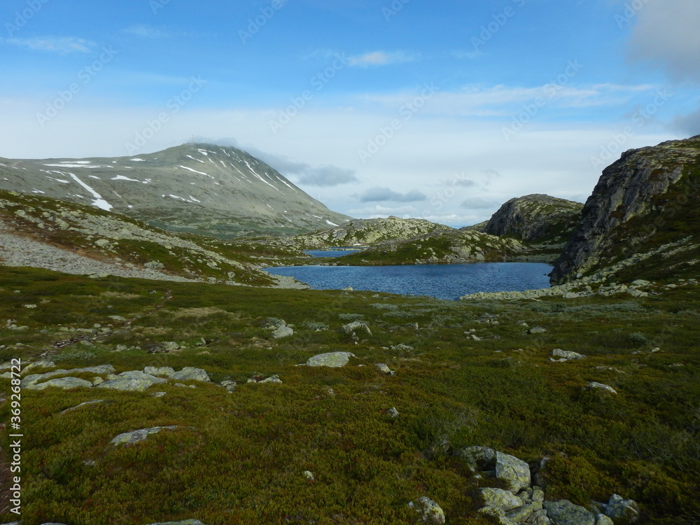 Hiking in the Norwegian Mountains Hiking in the Norwegian Mountains