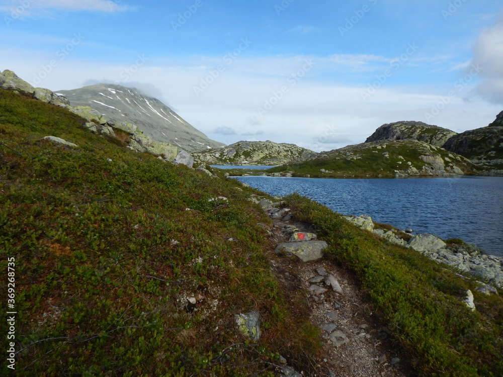 Hiking in the Norwegian Mountains