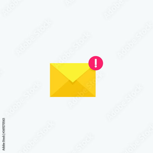 mail notification graphic element Illustration template design
