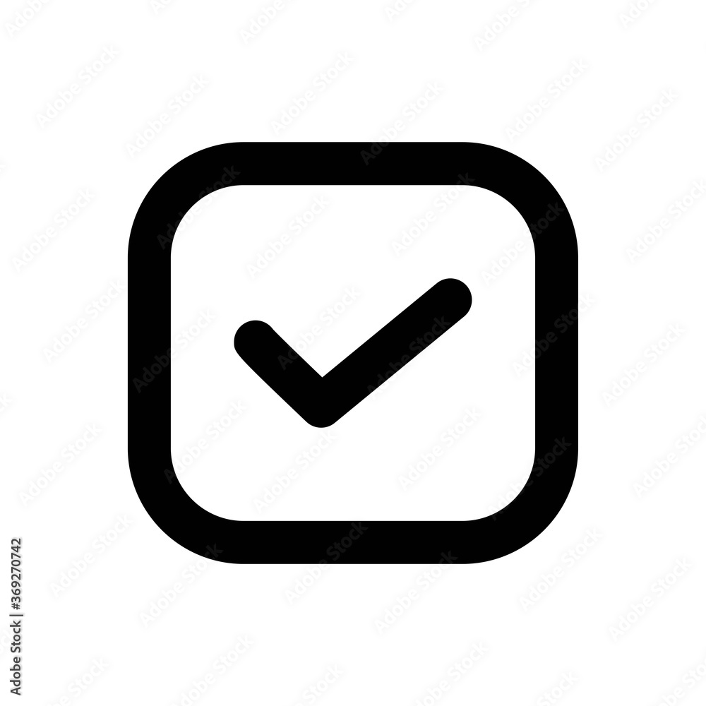 Approve Line Icon - Vector Illustration Approve Line Icon - Vector Illustration