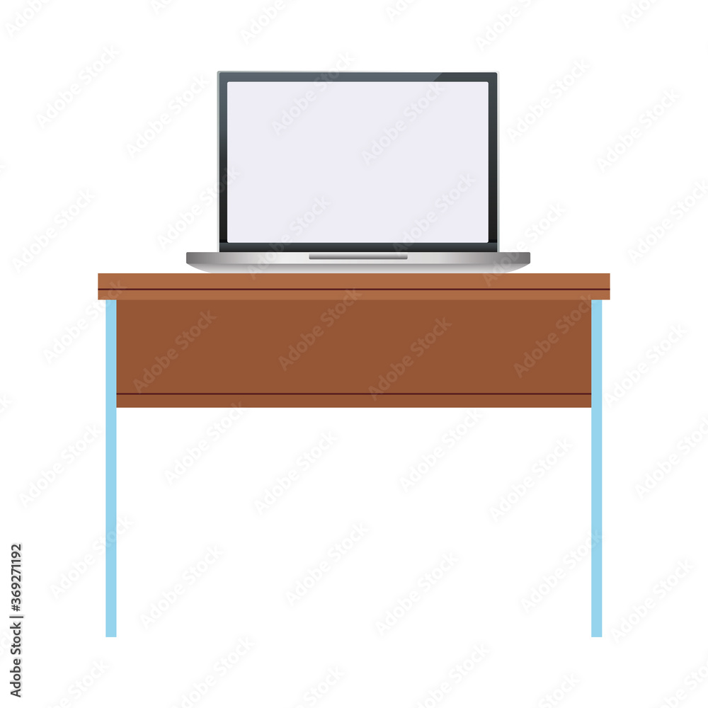 laptop computer portable device in table wooden laptop computer portable device in table wooden