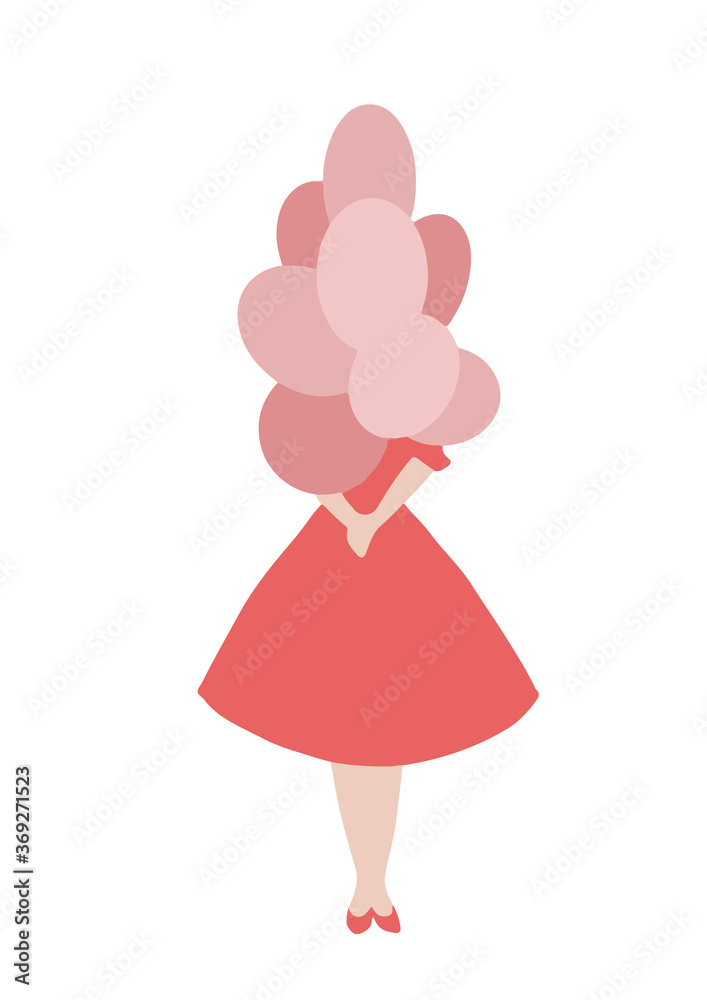 Girl with balloons Girl with balloons