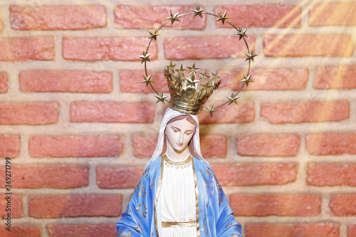 Statue of the image of Our Lady of Graces photo