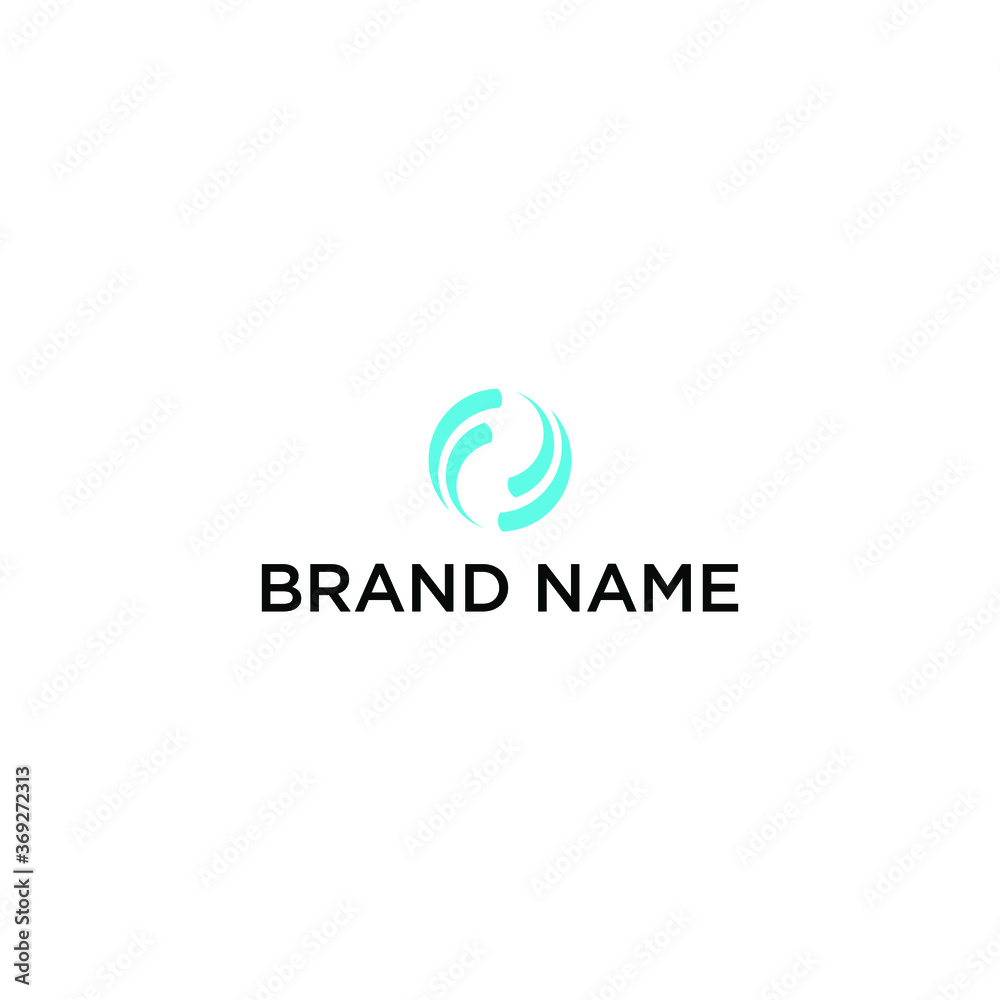 Modern unique Simple masculine letter F Logo for serious brand. Conveys elegant solid corporate firm professional services. 