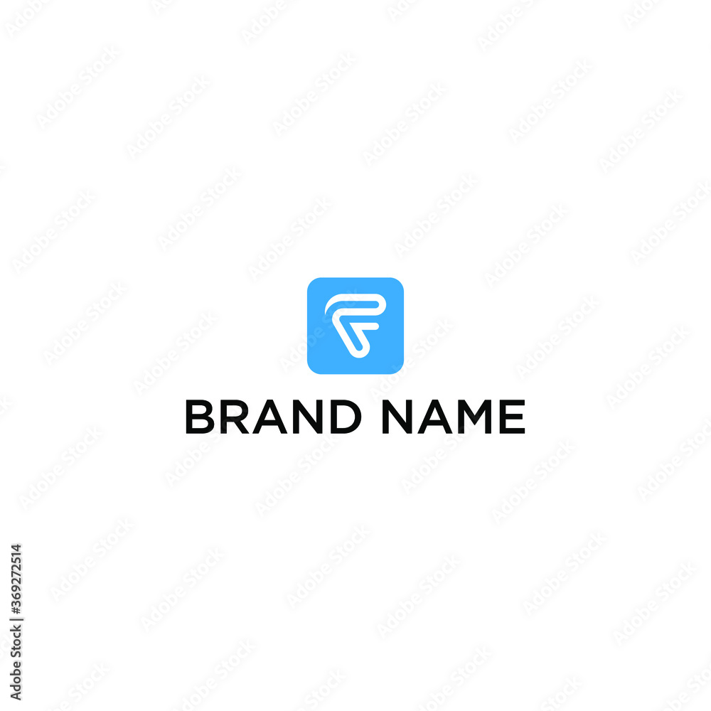 Modern unique Simple masculine letter F Logo for serious brand. Conveys elegant solid corporate firm professional services. 