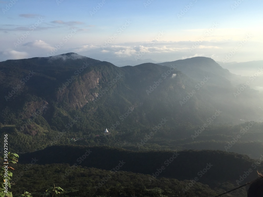 Obraz premium mountain landscape with fog