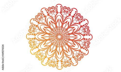 ornamental round lace pattern - Mandala (ID: 369276326)