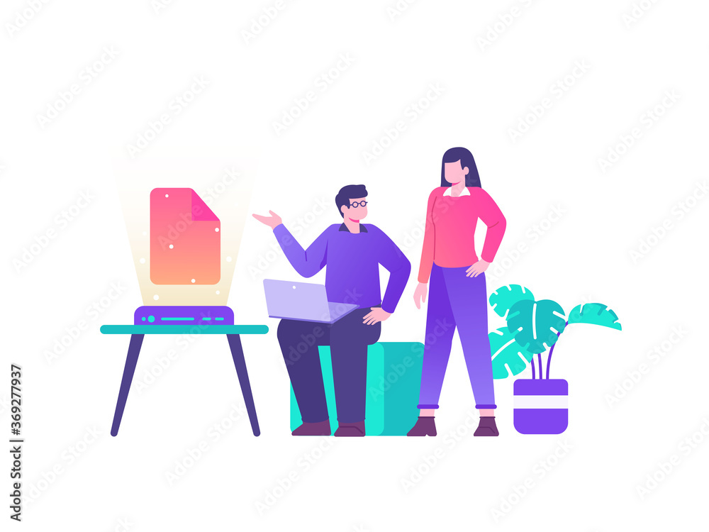 File development concept illustration-01 File development concept illustration-01