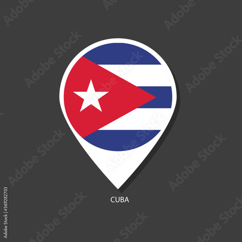 Cuba flag Vector marker with flags. Free Download Cuba flag Vector marker with flags. - GFXLoad