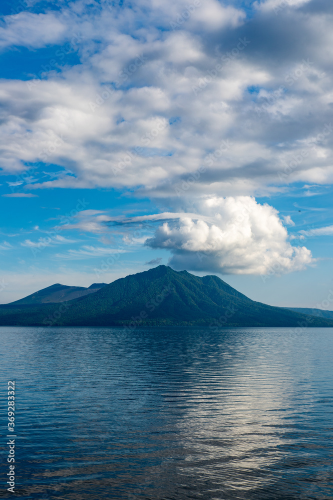北海道 支笏湖の夏の風景 北海道 支笏湖の夏の風景