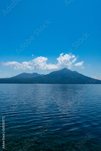 北海道 支笏湖の夏の風景