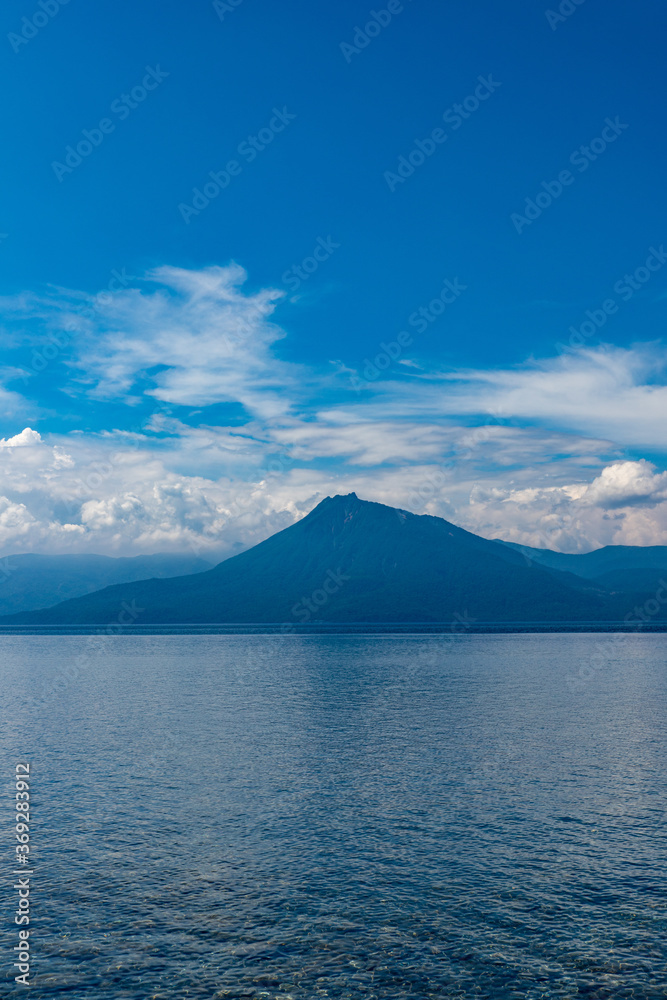 北海道　支笏湖の夏の風景